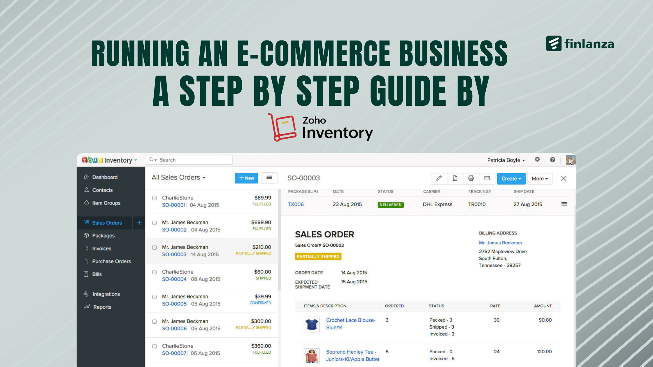 Using Zoho Inventory for E-commerce Business and Ensuring Payment